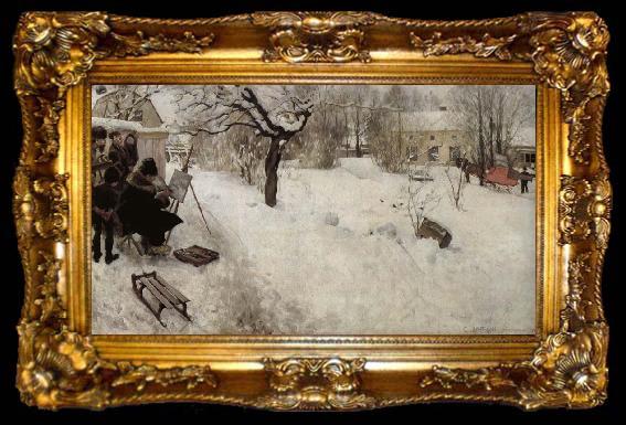 framed  Carl Larsson Friluftsmalaren, ta009-2